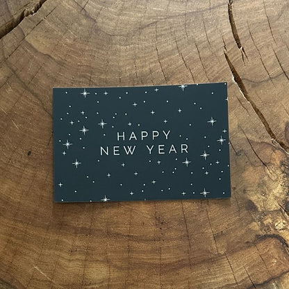 happy new year 2024 cards with silver foil embossed set of 25 notecards modern minimalist aesthetic