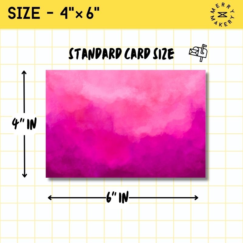 abstract pink purple set of 5 blank unique greeting cards | blank notecard with bright envelope | any occasion stationery
