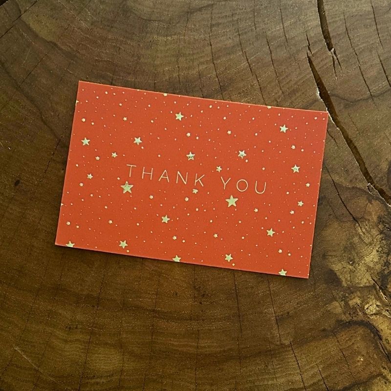 thank you cards set stars design with gold foil embossed set of 25 notecards modern minimalist aesthetic